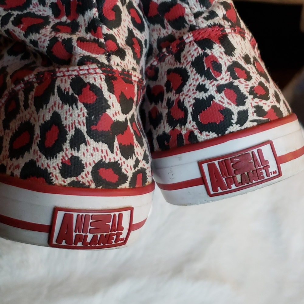 High top red sneakers animal planet - Picture 7 of 13